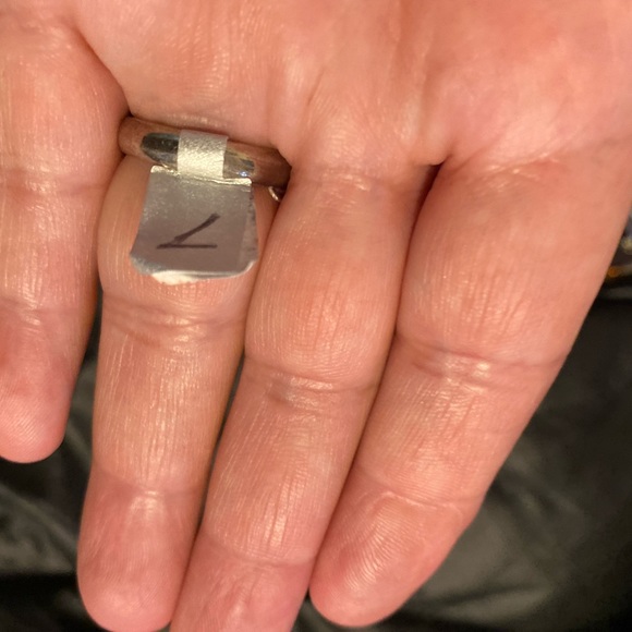 Vintage Silver Carnelian Ring Size 7 - Picture 4 of 4